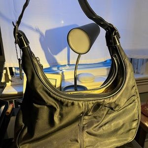 Black Coach Nylon Hobo Bag